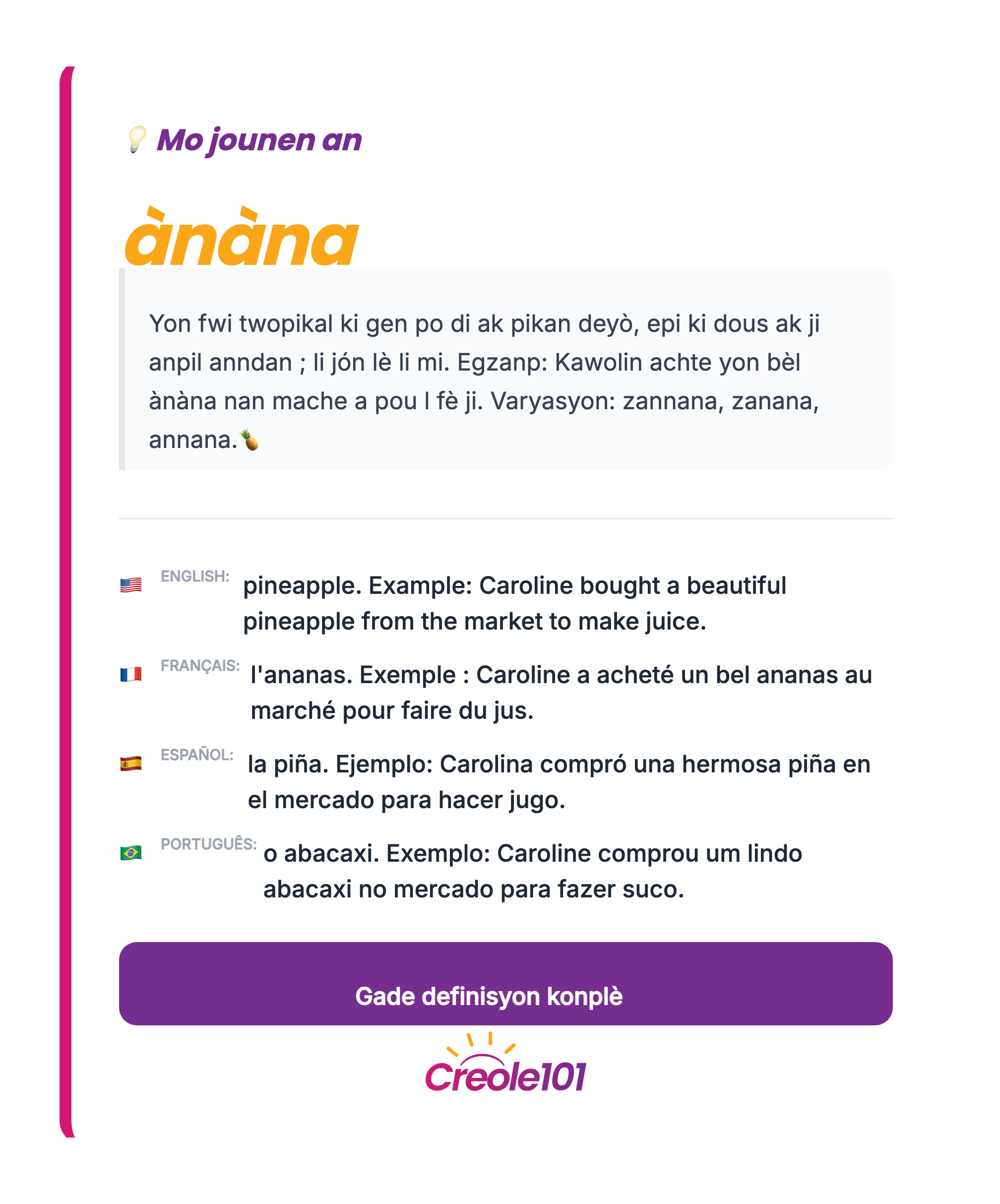 Mo jounen an: ànàna