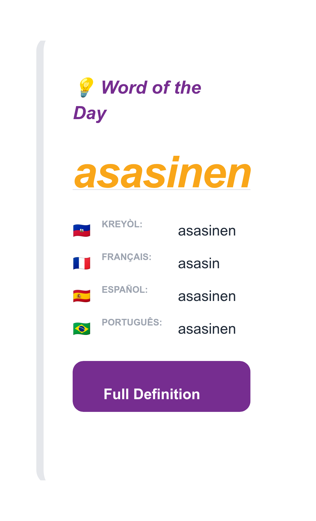 Word of the Day: asasinen