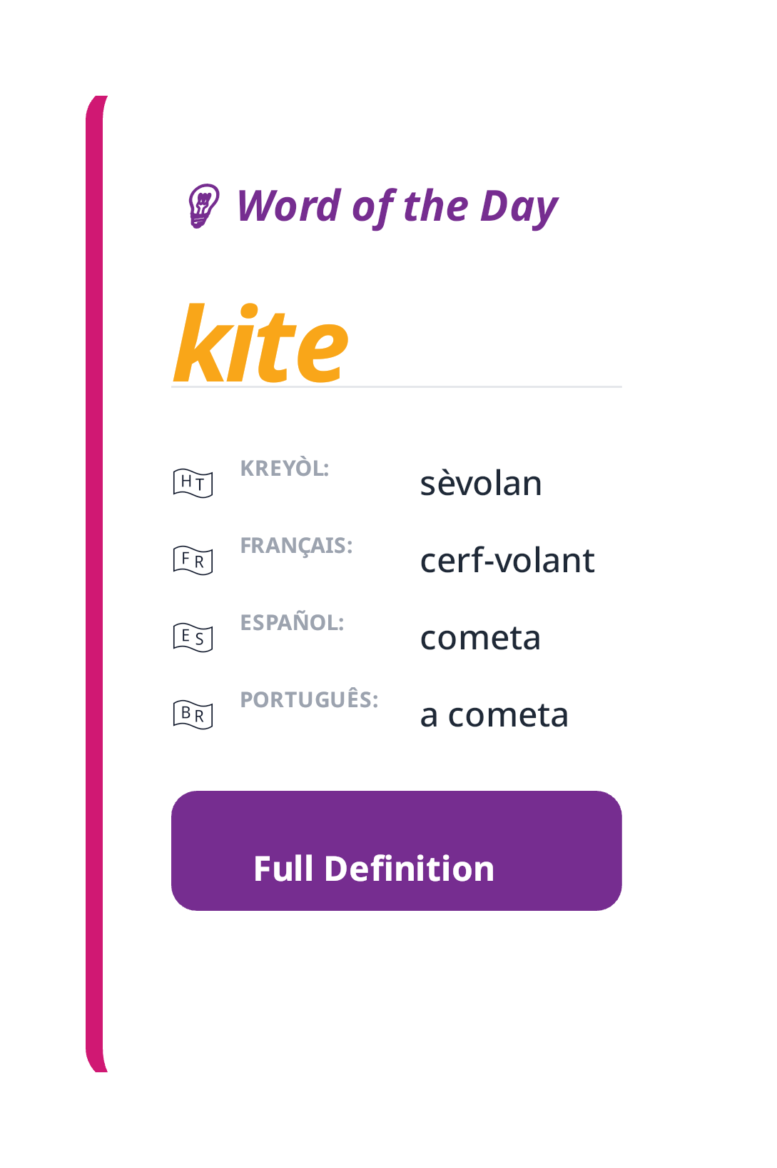 Word of the Day: kite